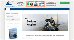 Desktop Screenshot of floattubefishing.com